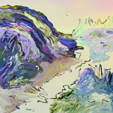 Original Abstract Landscape Paintings by Jeanette Lafontine