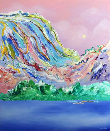 Original Expressionism Landscape Painting by Jeanette Lafontine
