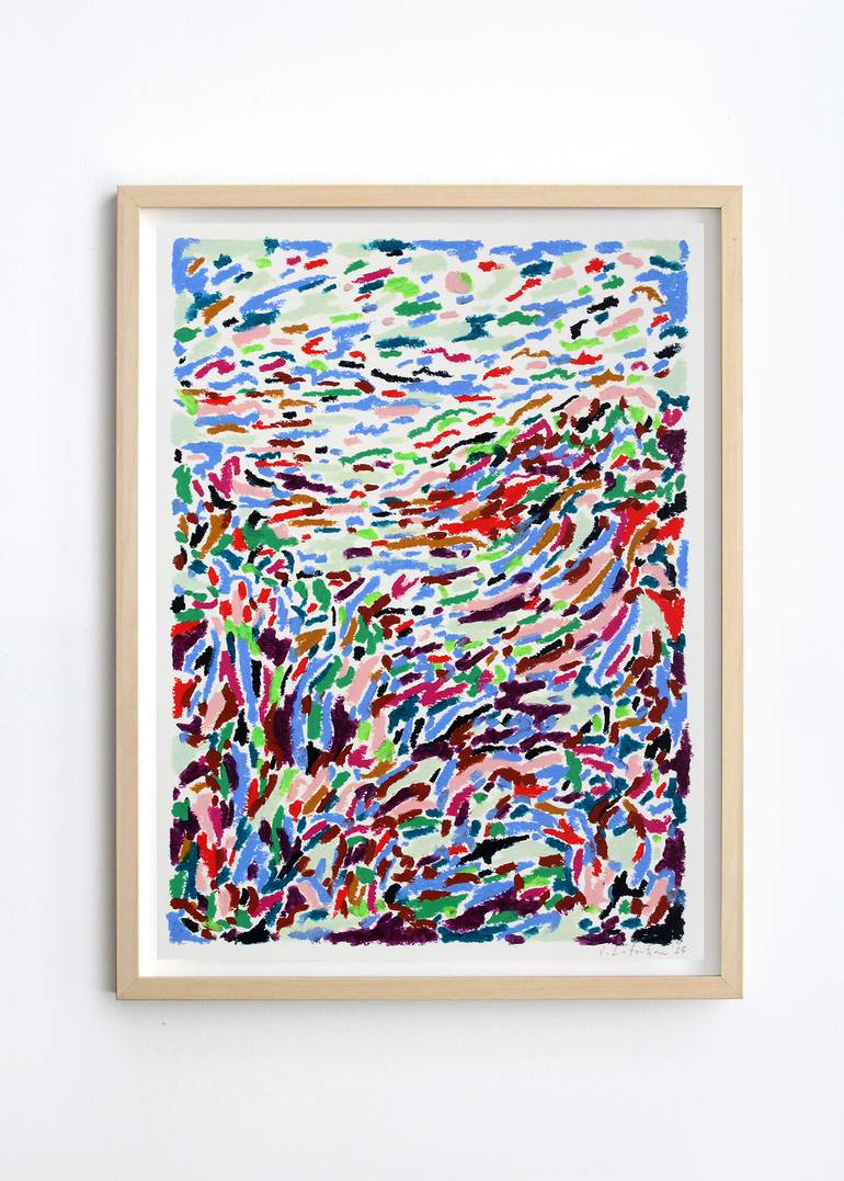 Original Abstract Landscape Painting by Jeanette Lafontine