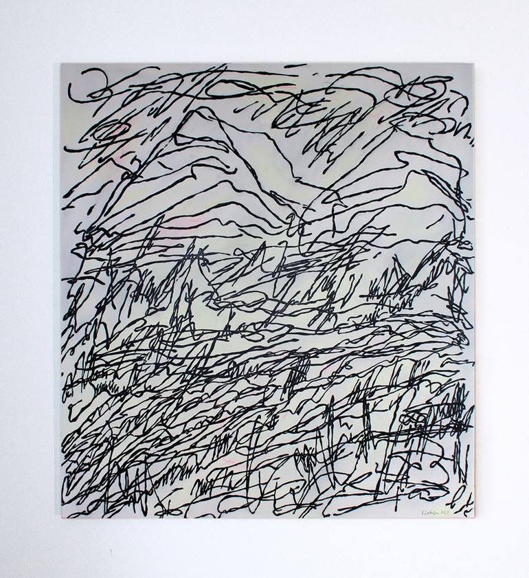 Original Abstract Landscape Painting by Jeanette Lafontine