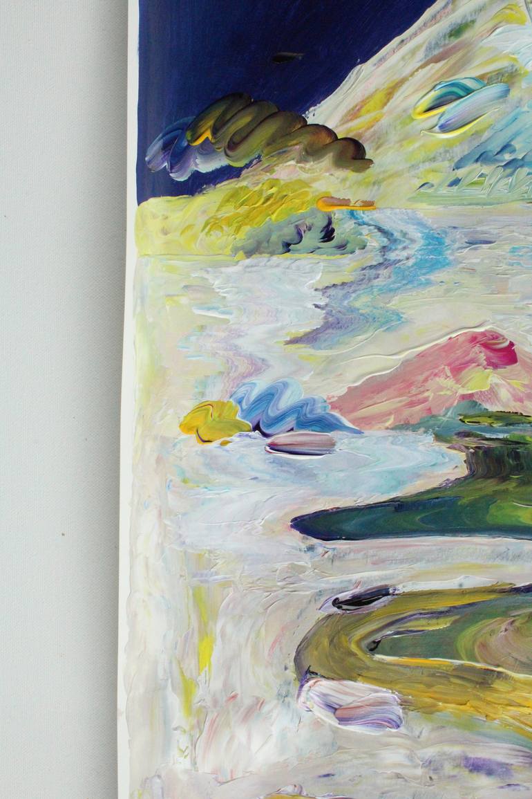 Original Abstract Landscape Painting by Jeanette Lafontine