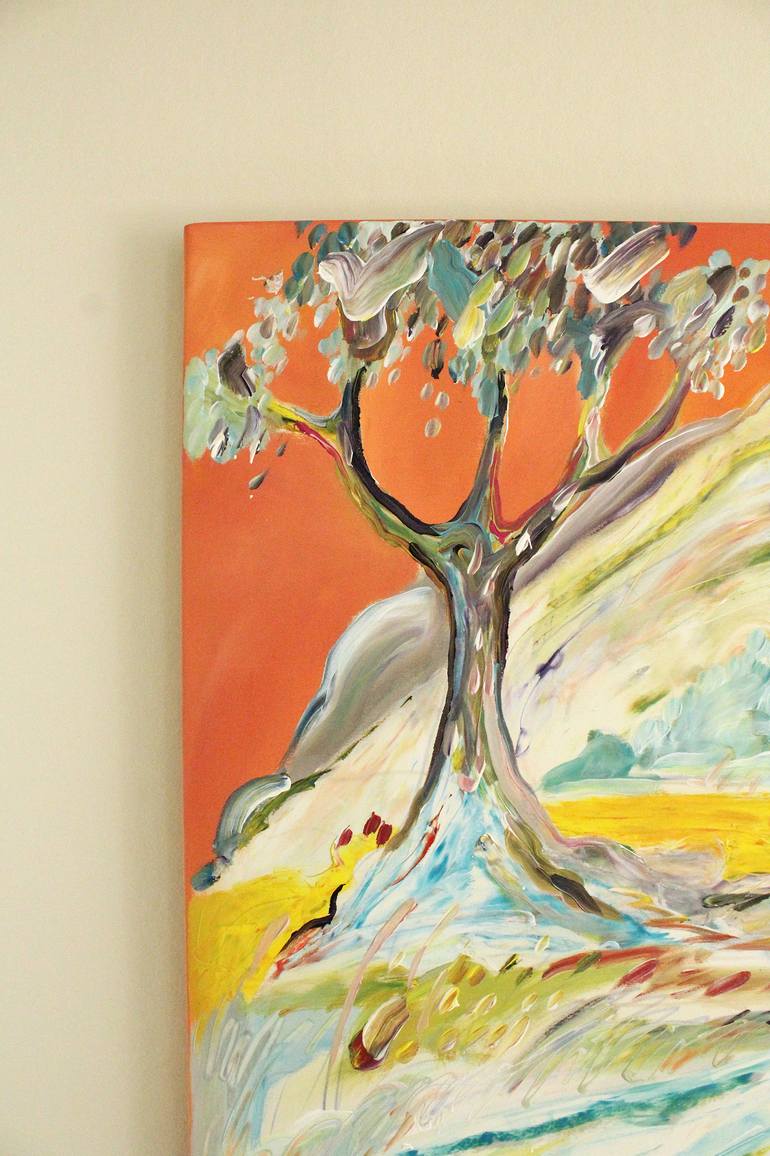 Original Abstract Landscape Painting by Jeanette Lafontine