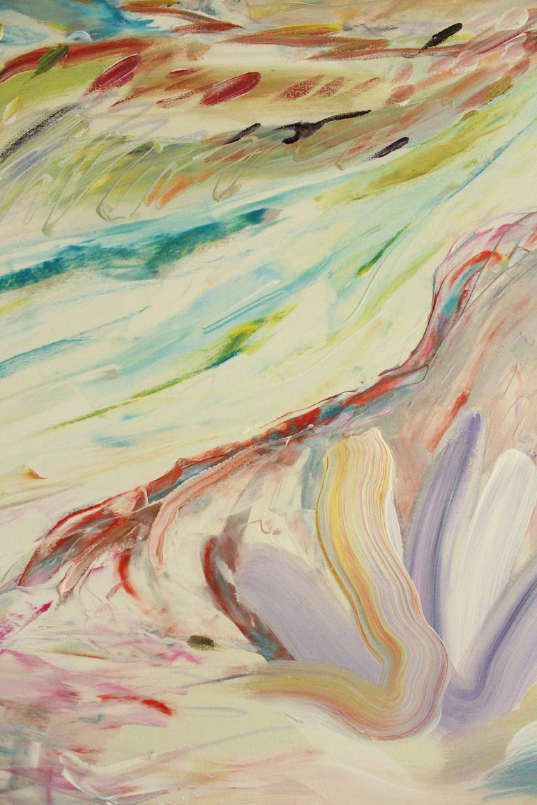 Original Abstract Landscape Painting by Jeanette Lafontine