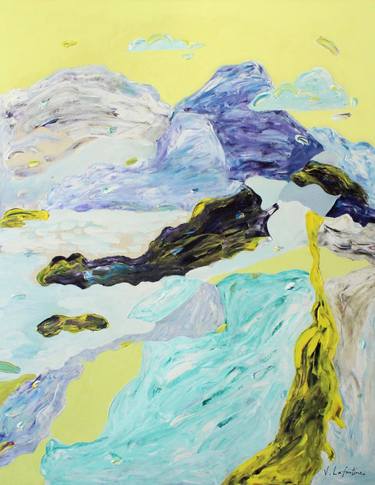 Original Abstract Landscape Paintings by Jeanette Lafontine