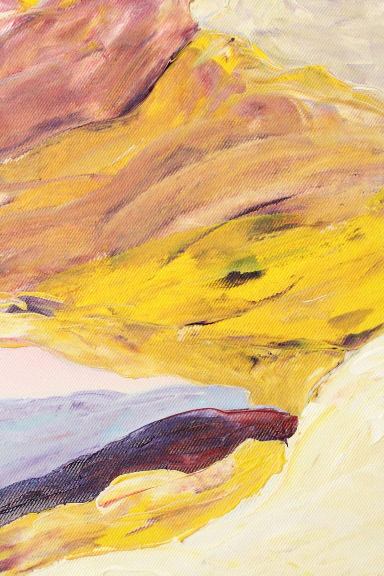 Original Abstract Landscape Painting by Jeanette Lafontine