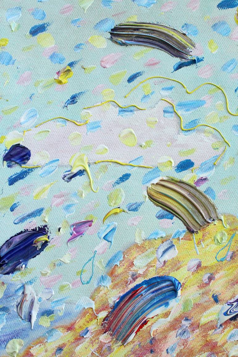 Original Abstract Landscape Painting by Jeanette Lafontine