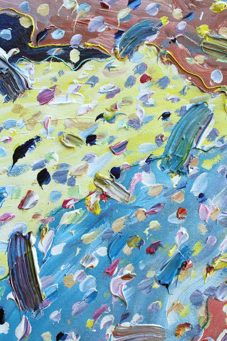 Original Abstract Landscape Painting by Jeanette Lafontine