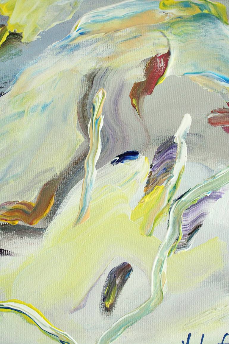 Original Abstract Landscape Painting by Jeanette Lafontine