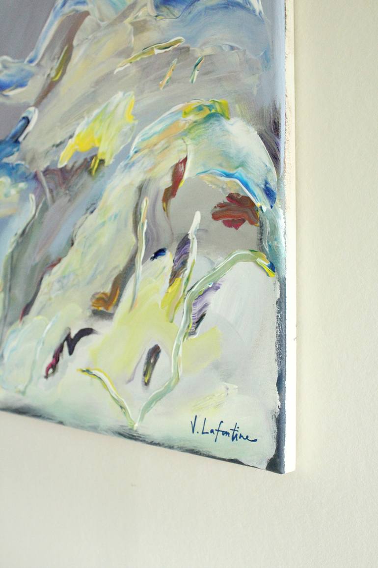 Original Abstract Landscape Painting by Jeanette Lafontine