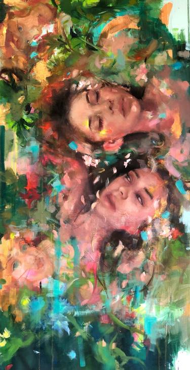 Original Impressionism Women Painting by Sarah Hill