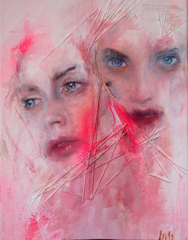 Original Abstract Expressionism Portrait Paintings by Sarah Hill
