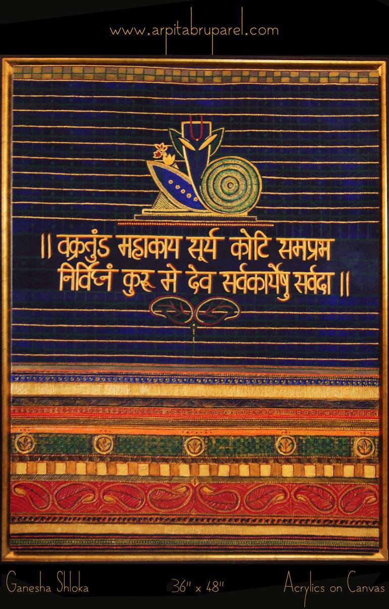 Original Abstract Religion Painting by Arpita B Ruparel