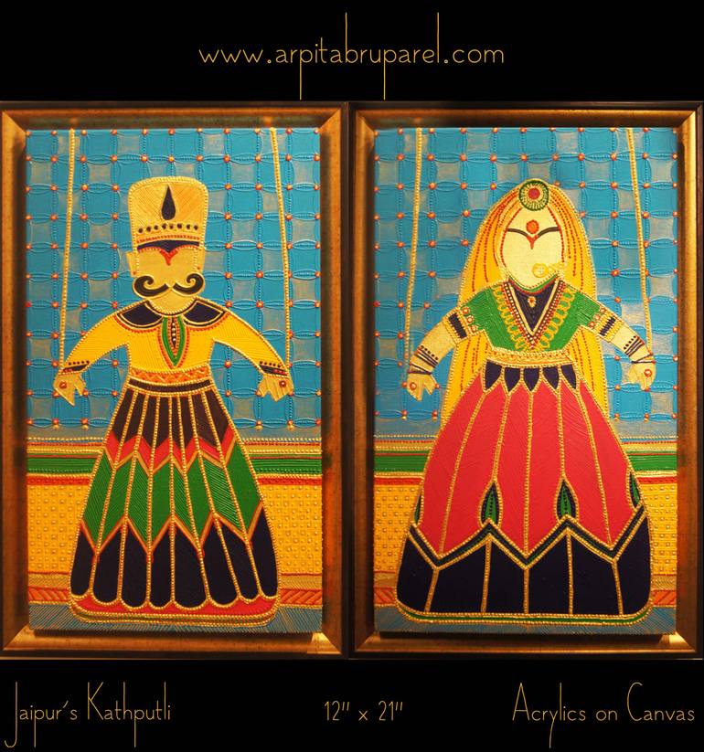 Original Conceptual People Painting by Arpita B Ruparel