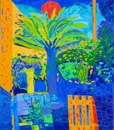 Original Contemporary Garden Paintings by Tjaša Iris