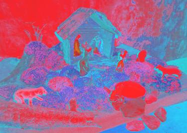 NATIVITY, red-pink-blue thumb