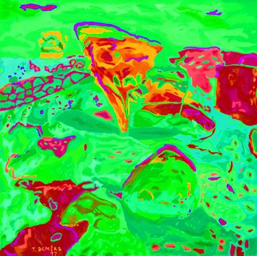 Original Expressionism Landscape Digital by Tjaša Iris