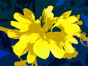 COLORFUL FLOWER, (YELLOW), 120 x 160 160 cm - Limited Edition 5 of 12 thumb