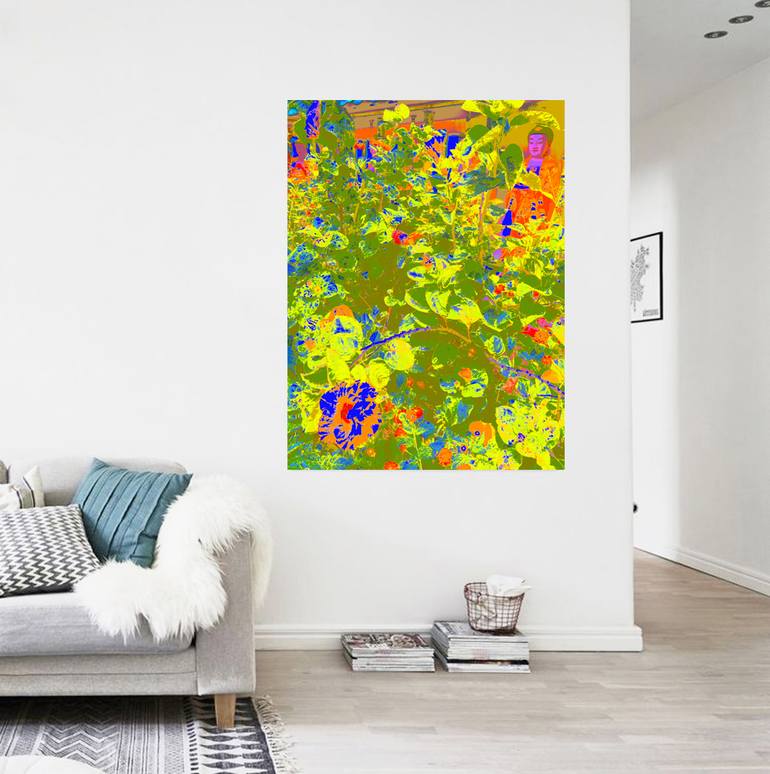 Original Expressionism Garden Mixed Media by TjašA Iris