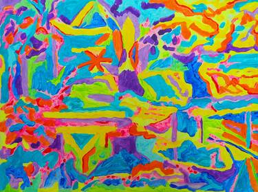 Print of Abstract Expressionism Garden Paintings by Tjaša Iris