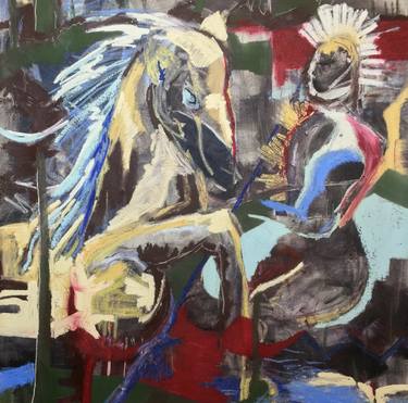 Print of Abstract Expressionism Horse Paintings by Lucien von Wehren