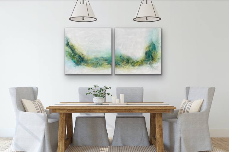 Original Abstract Landscape Painting by Kirsten Schankweiler