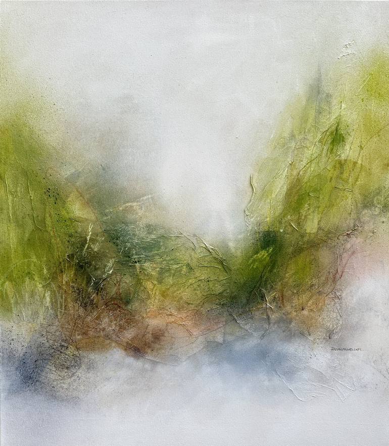 Original Abstract Expressionism Landscape Painting by Kirsten Schankweiler