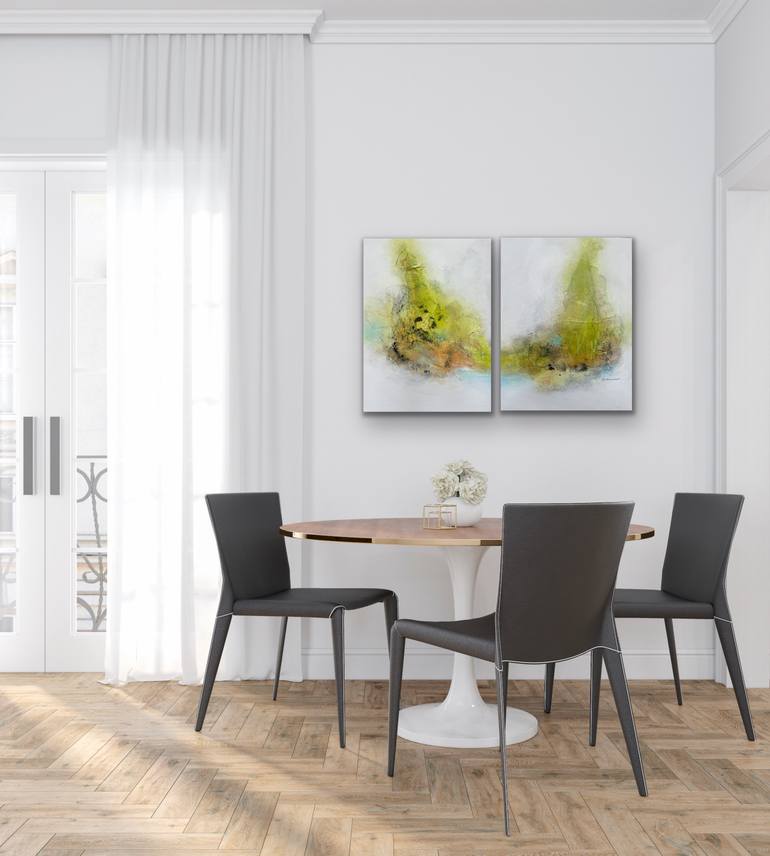Original Abstract Landscape Painting by Kirsten Schankweiler
