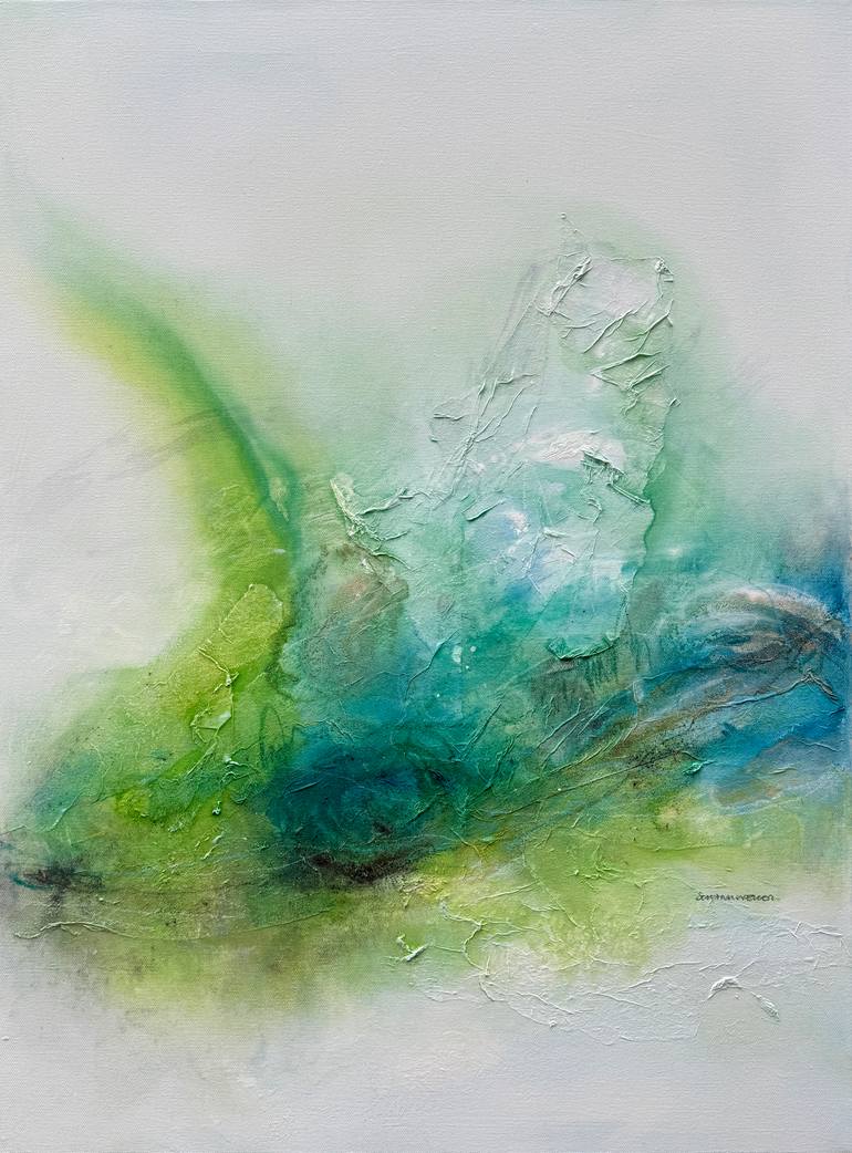 Original Abstract Seascape Painting by Kirsten Schankweiler