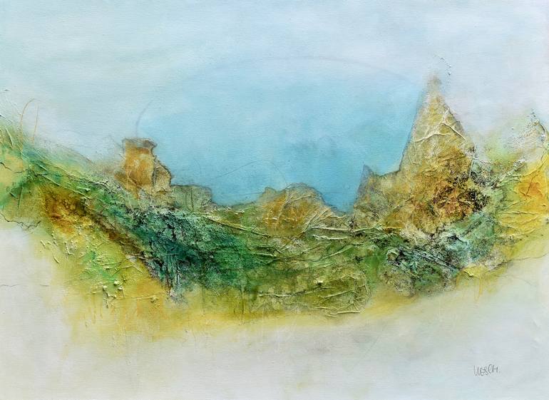 Original Landscape Painting by Kirsten Schankweiler | Abstract Art on Canvas | The colors of spring