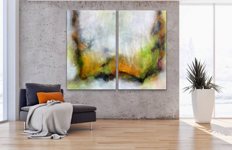 Original Abstract Expressionism Abstract Painting by Kirsten Schankweiler