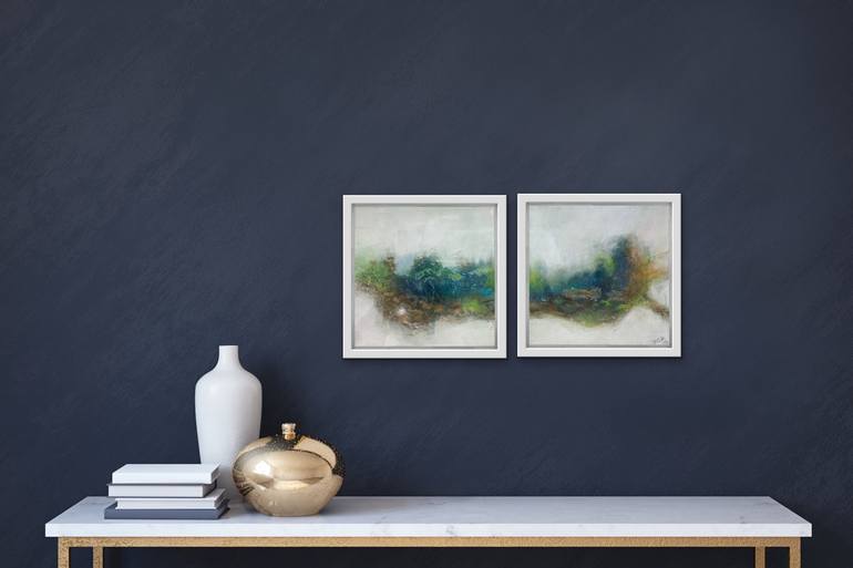 Original Abstract Landscape Painting by Kirsten Schankweiler