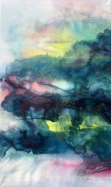 Original Abstract Expressionism Abstract Paintings by Kirsten Schankweiler