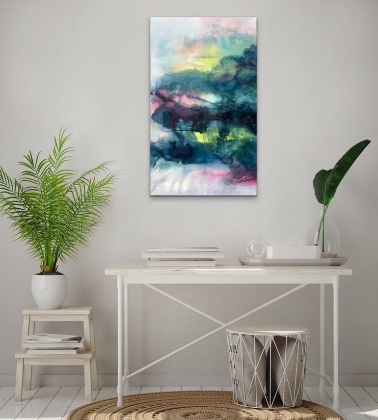 Original Abstract Expressionism Abstract Painting by Kirsten Schankweiler