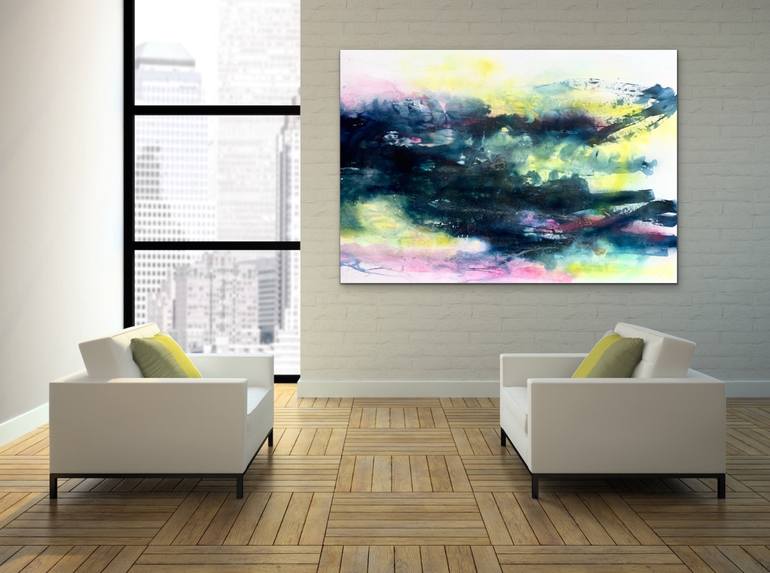 Original Abstract Expressionism Abstract Painting by Kirsten Schankweiler