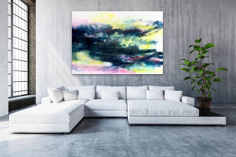 Original Abstract Expressionism Abstract Painting by Kirsten Schankweiler