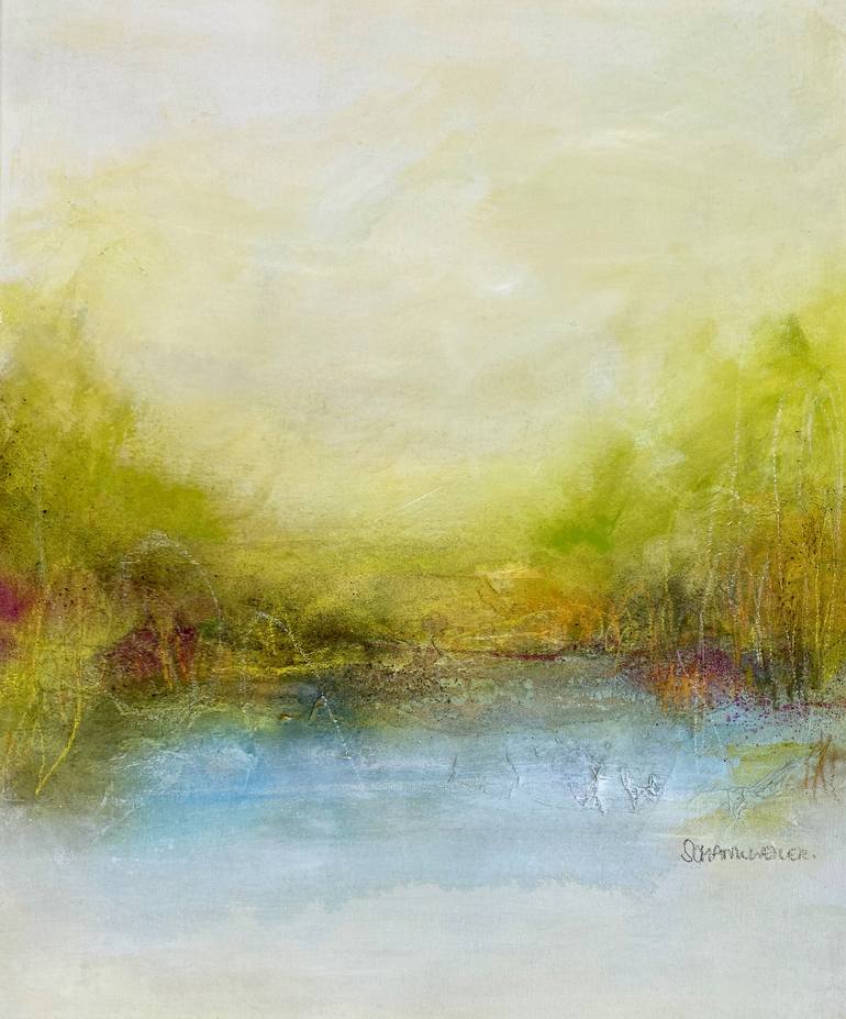 Original Abstract Landscape Painting by Kirsten Schankweiler