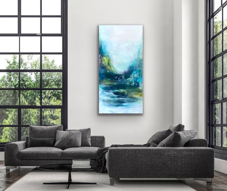 Original Abstract Landscape Painting by Kirsten Schankweiler