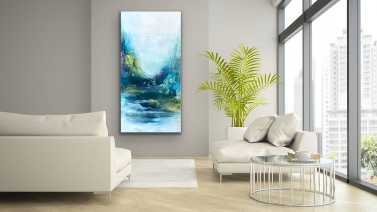 Original Abstract Landscape Painting by Kirsten Schankweiler