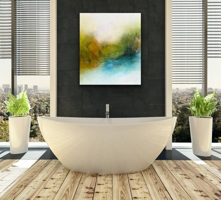 Original Abstract Landscape Painting by Kirsten Schankweiler