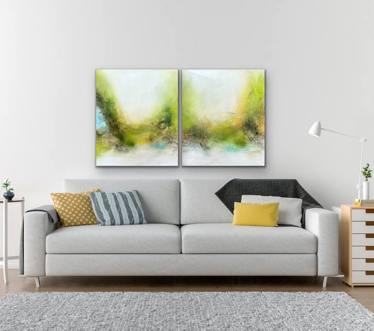 Original Abstract Landscape Painting by Kirsten Schankweiler