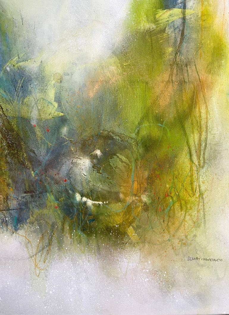Original Abstract Expressionism Abstract Painting by Kirsten Schankweiler