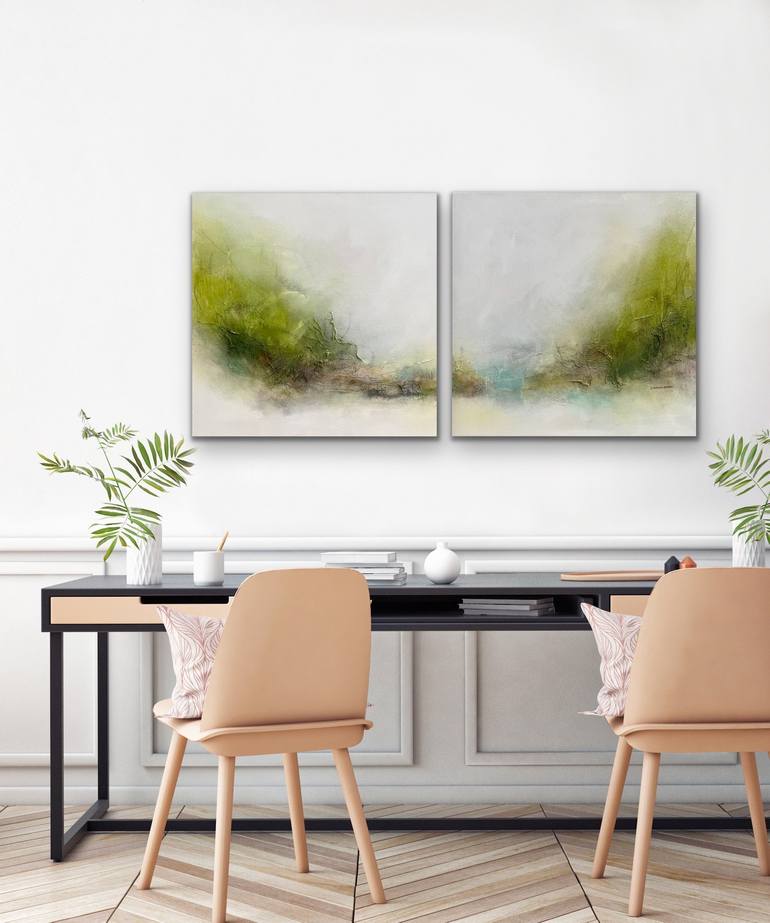 Original Abstract Landscape Painting by Kirsten Schankweiler