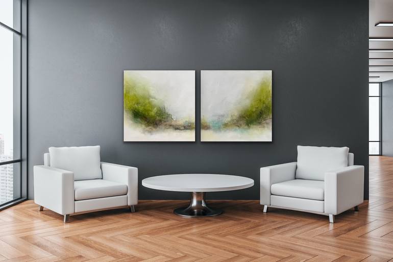 Original Abstract Landscape Painting by Kirsten Schankweiler