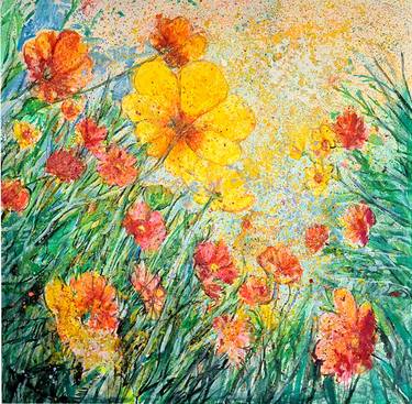 Original Floral Painting by Will Joubert Alves