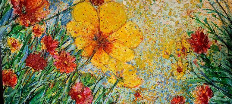 Original Expressionism Floral Painting by Will Joubert Alves