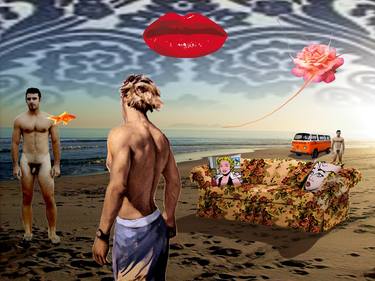Original Pop Art Beach Collage by Will Joubert Alves