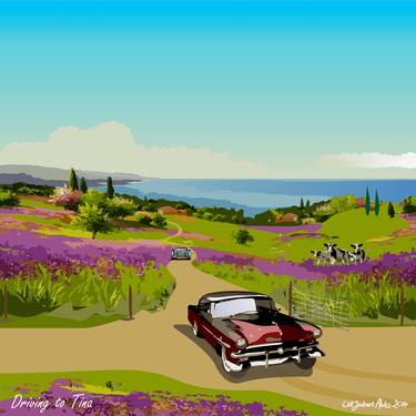 Original Illustration Landscape Mixed Media by Will Joubert Alves