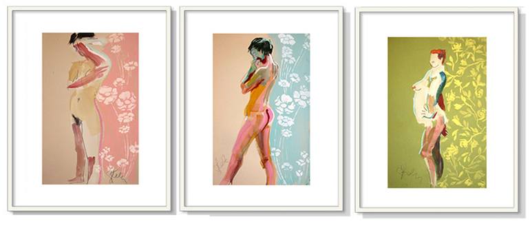 Original Figurative Nude Painting by Gretchen Kelly