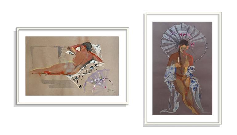 Original Figurative Nude Painting by Gretchen Kelly