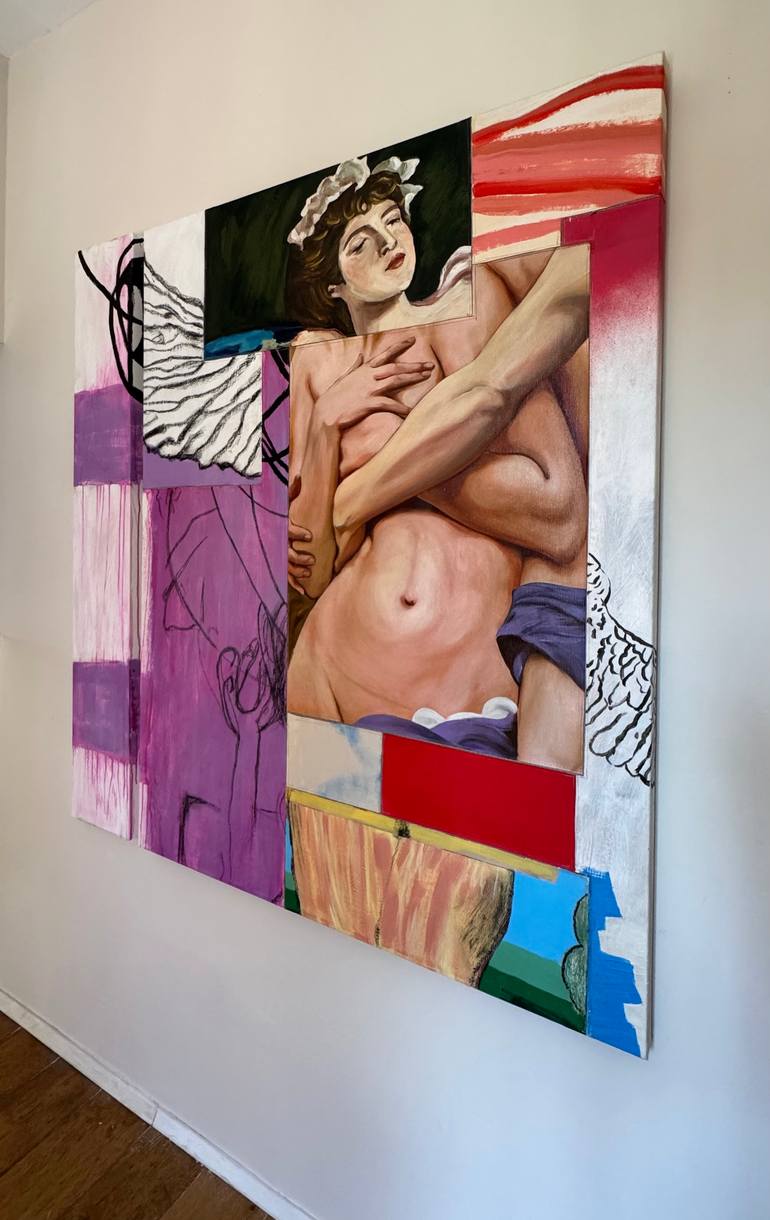 Original Contemporary Classical Mythology Painting by Nadia Jaber